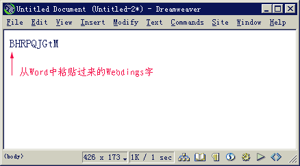 选择字体列表